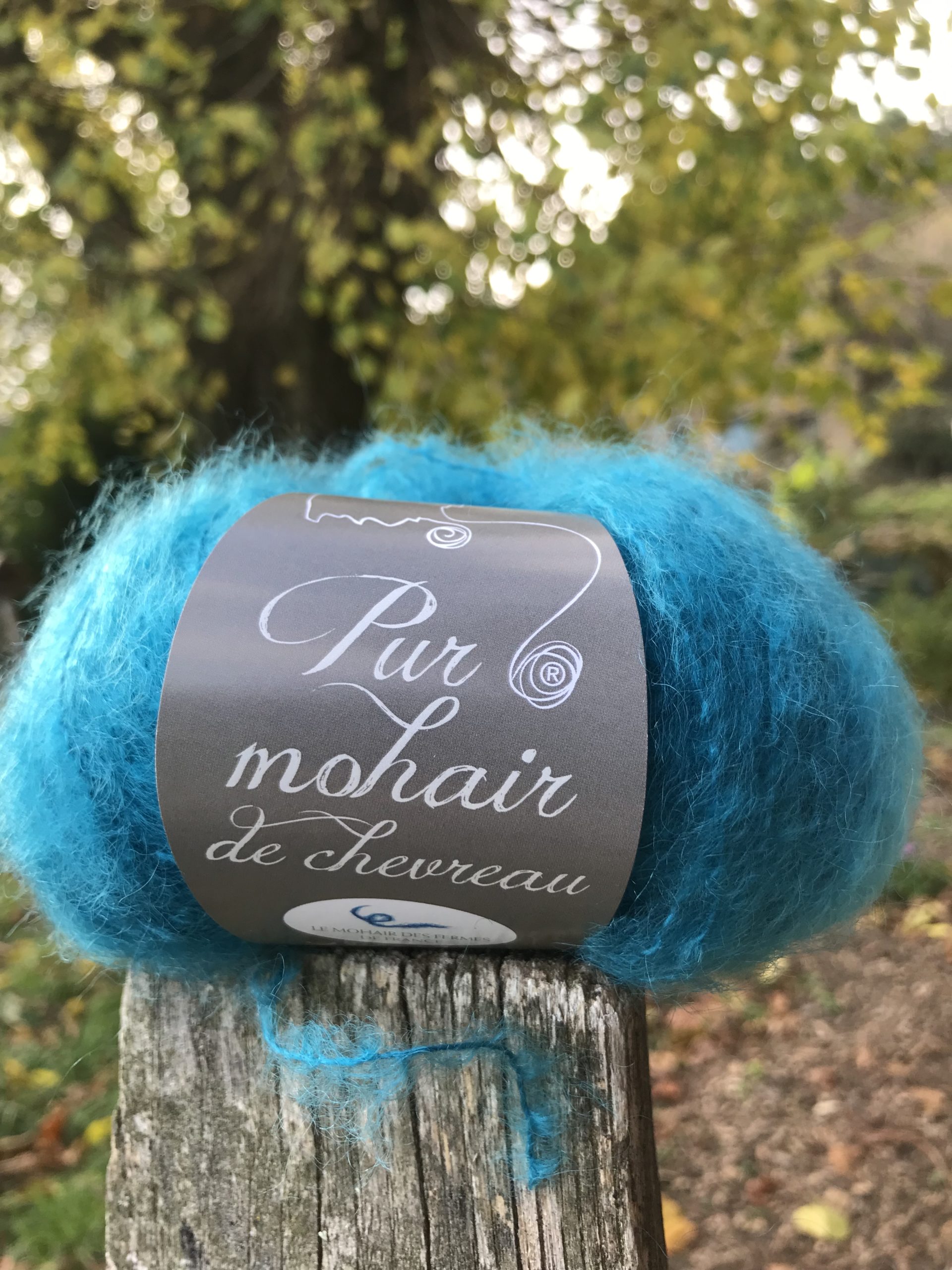 Laine à tricoter Pur Mohair Bleu Outremer - Mohair de la Ferme d'Auré