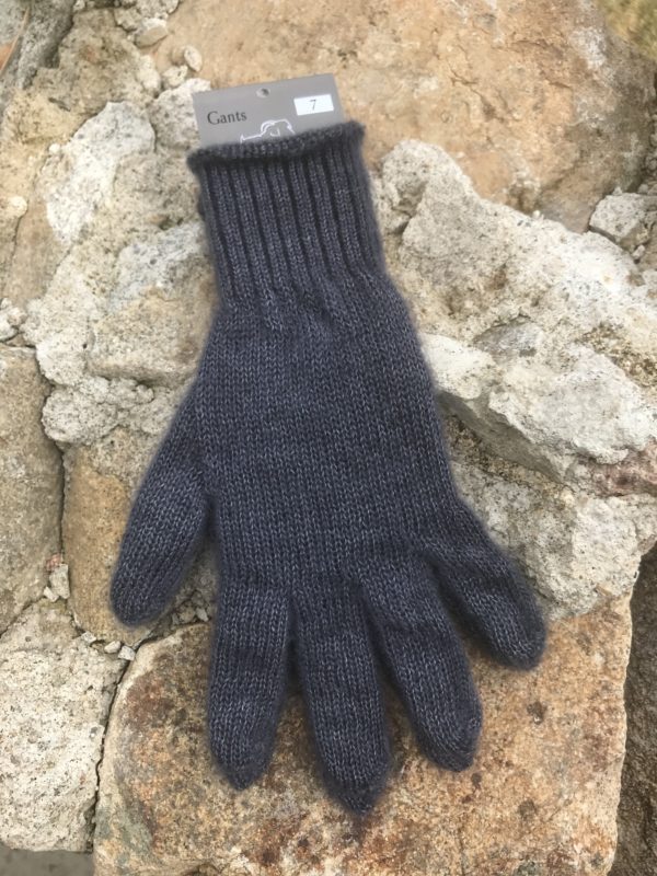 Gants mohair soie Ardoise